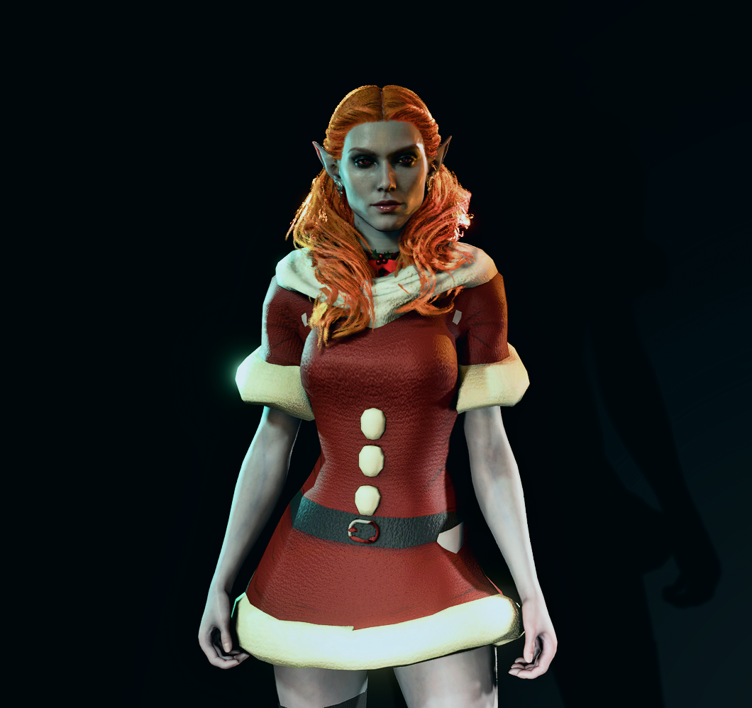 Camp : Christmas Helper Suit - Baldur's Gate 3 Fashion Encyclopaedia