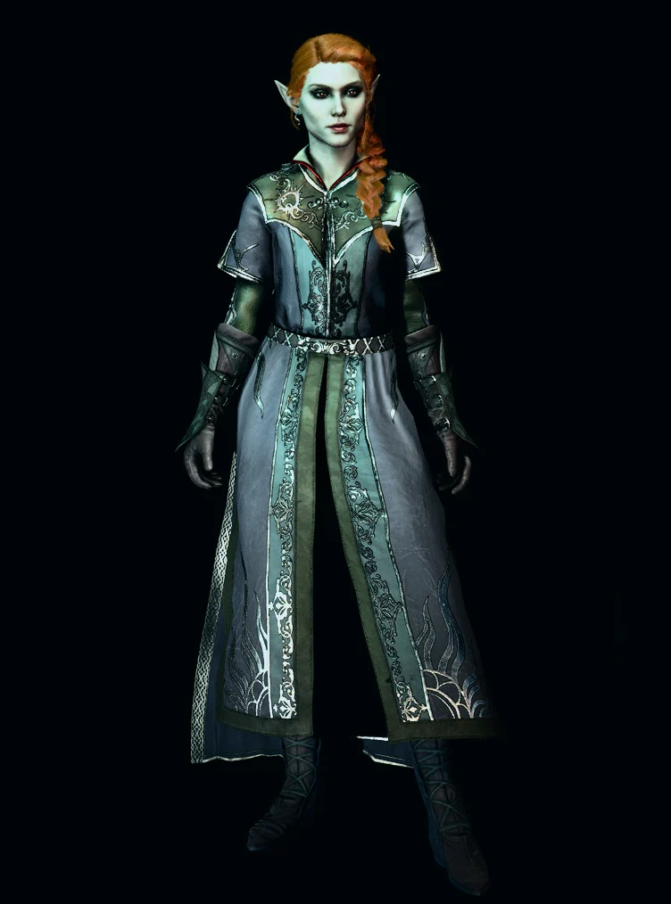 Drow In Robe Wizard Drow Wizard's Robe - Baldur's Gate 3 Fashion Encyclopaedia