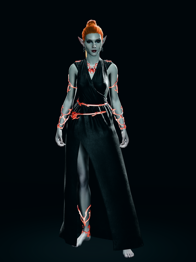 Blood Daisy Rid Daisy Accessories - Blood Lava - Baldur's Gate 3 Fashion Encyclopaedia